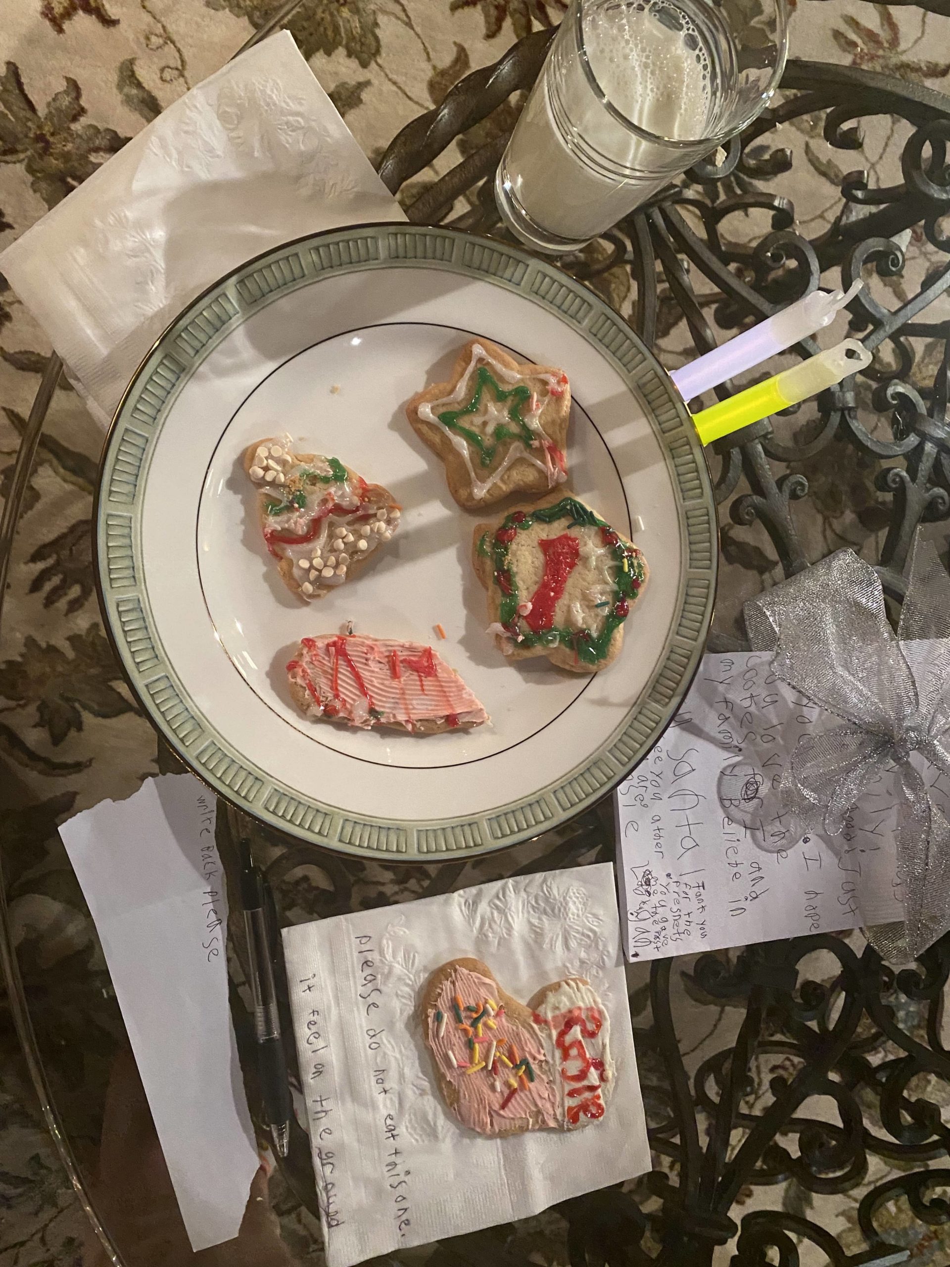 Rosie left cookies for Santa