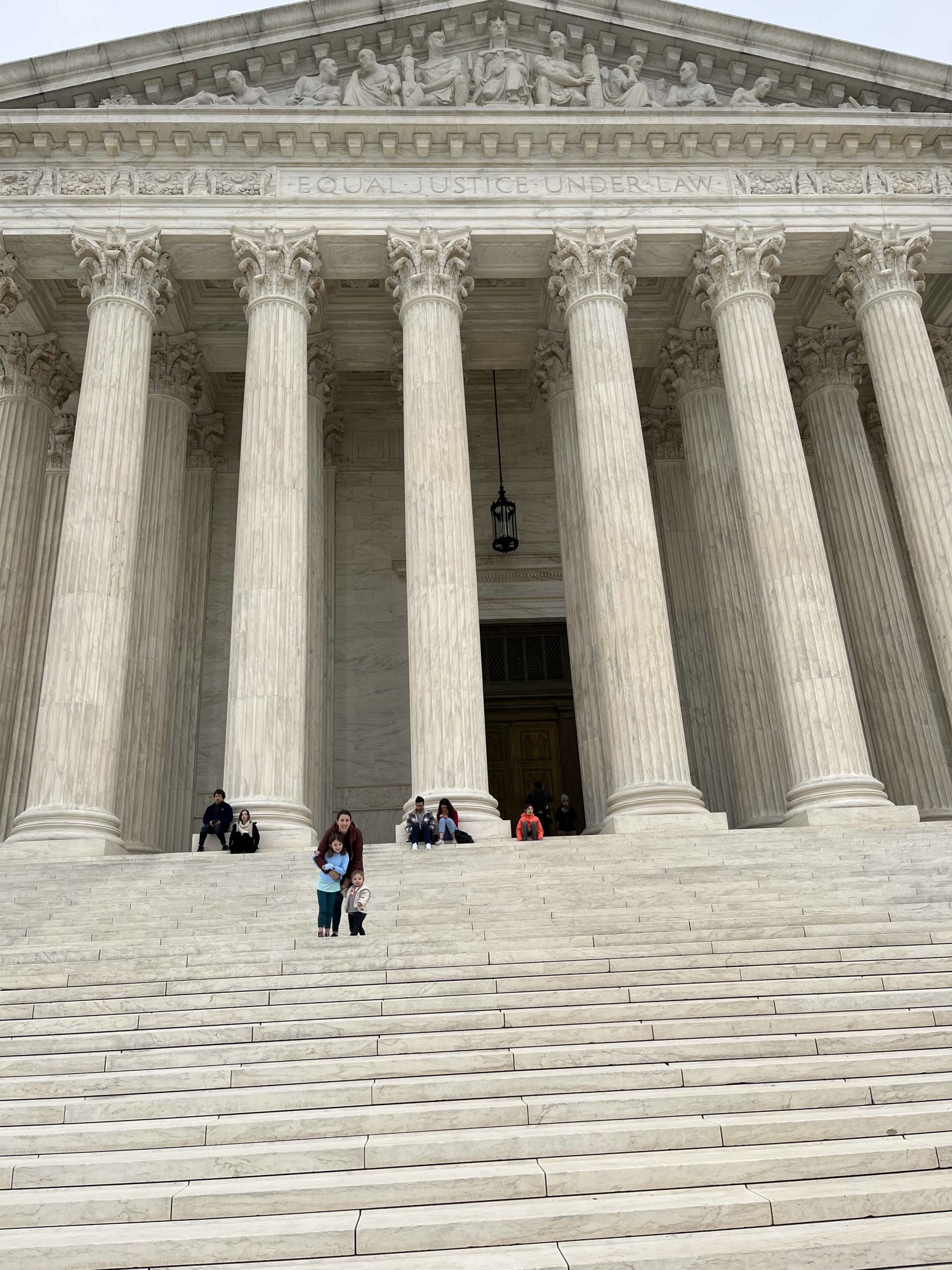 Logan girls on steps of the Supreme Court