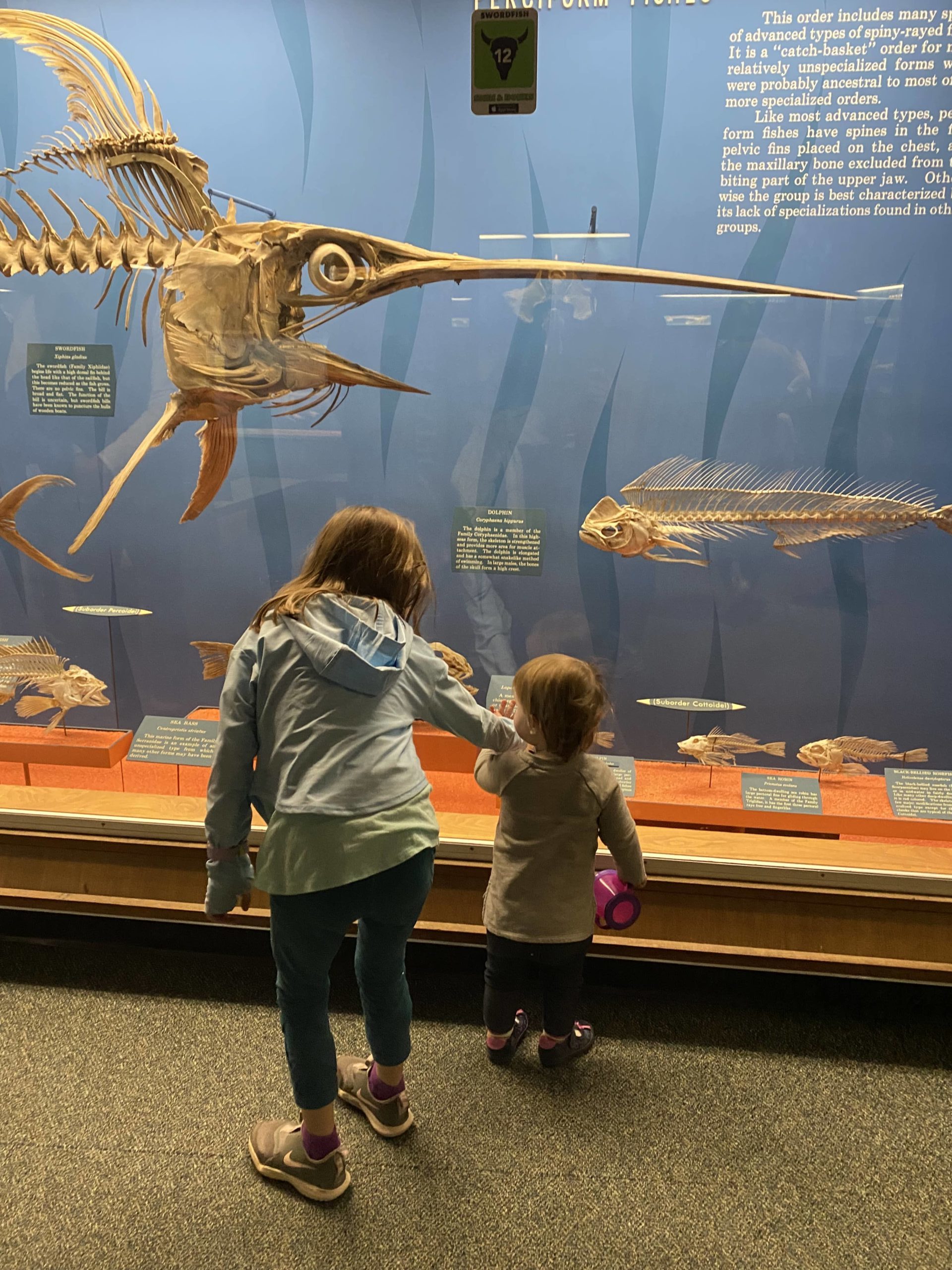 Rosie and Mercy at the museum