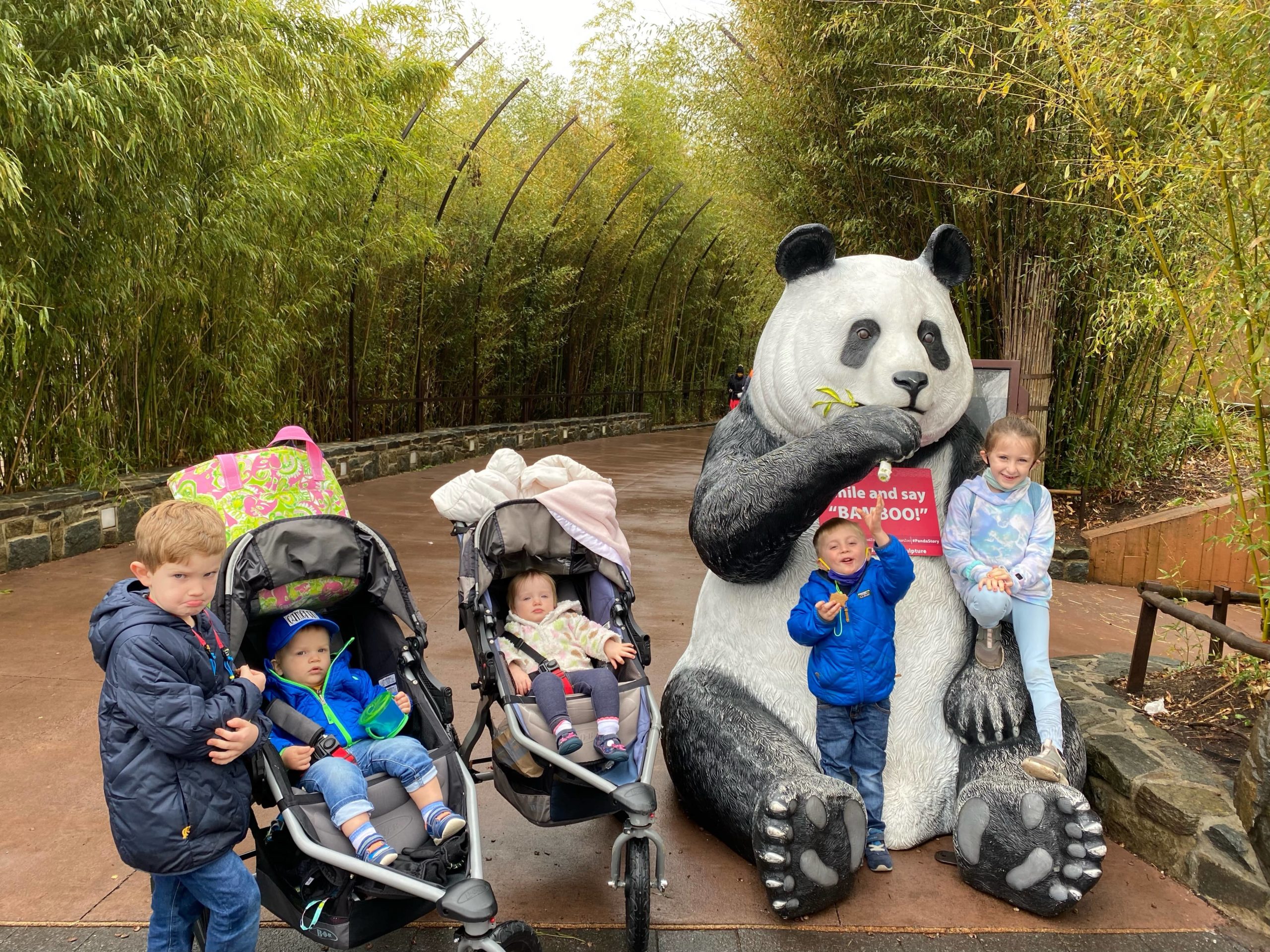 Logans and Eickels at the Panda Exhibit