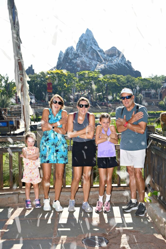 Registers in front of Everest