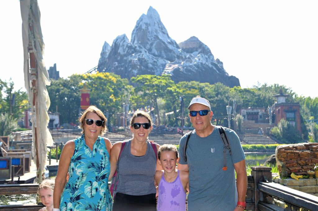 Registers in front of Everest