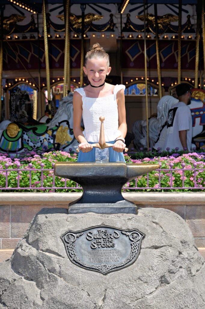 Rosie with the Sword in the stone