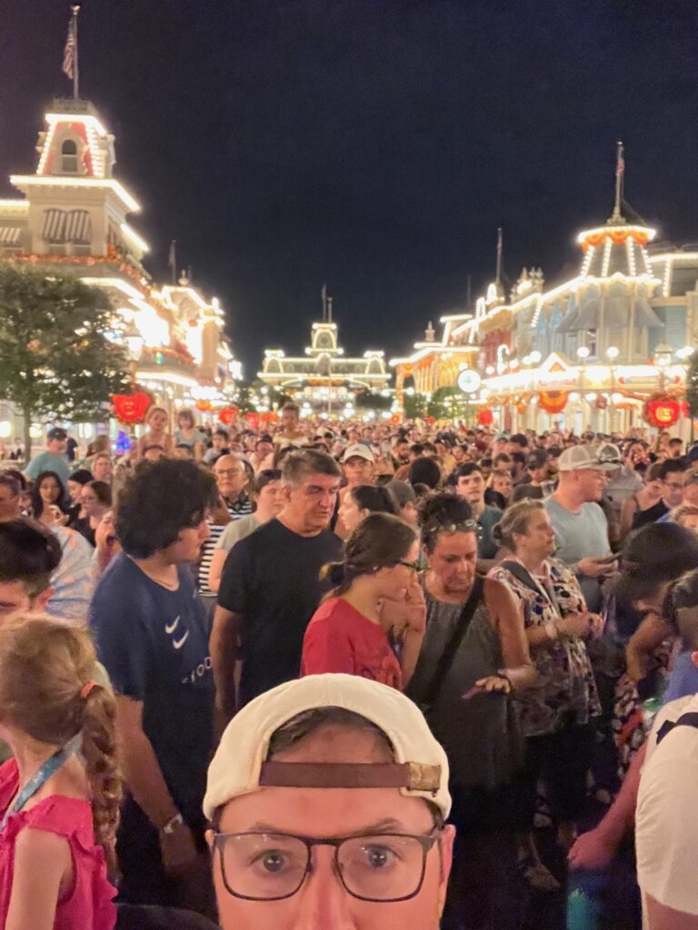 Before the fireworks at the Magic Kingdom