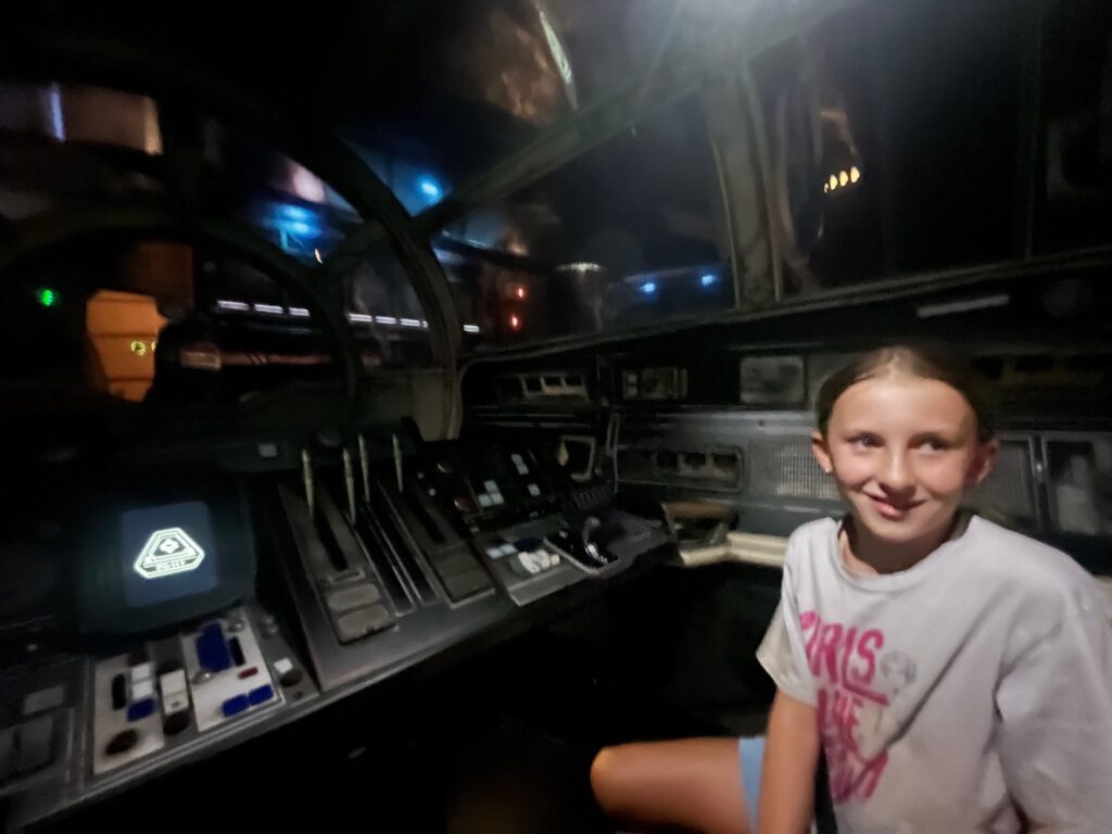 Rosie on the Millennium Falcon