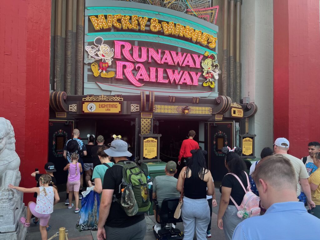 Mickey's Runaway Railway ride