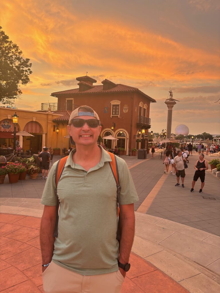 Luke at Epcot on Date night